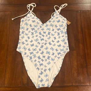 🆕 PINK Victoria’s Secret Butterfly One Piece Swimsuit